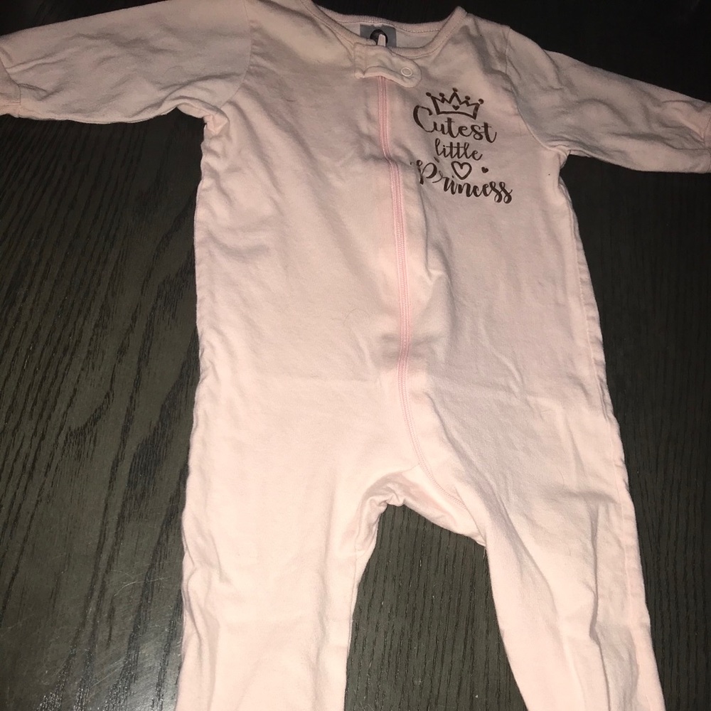 Baby girl long sleeve sleeper